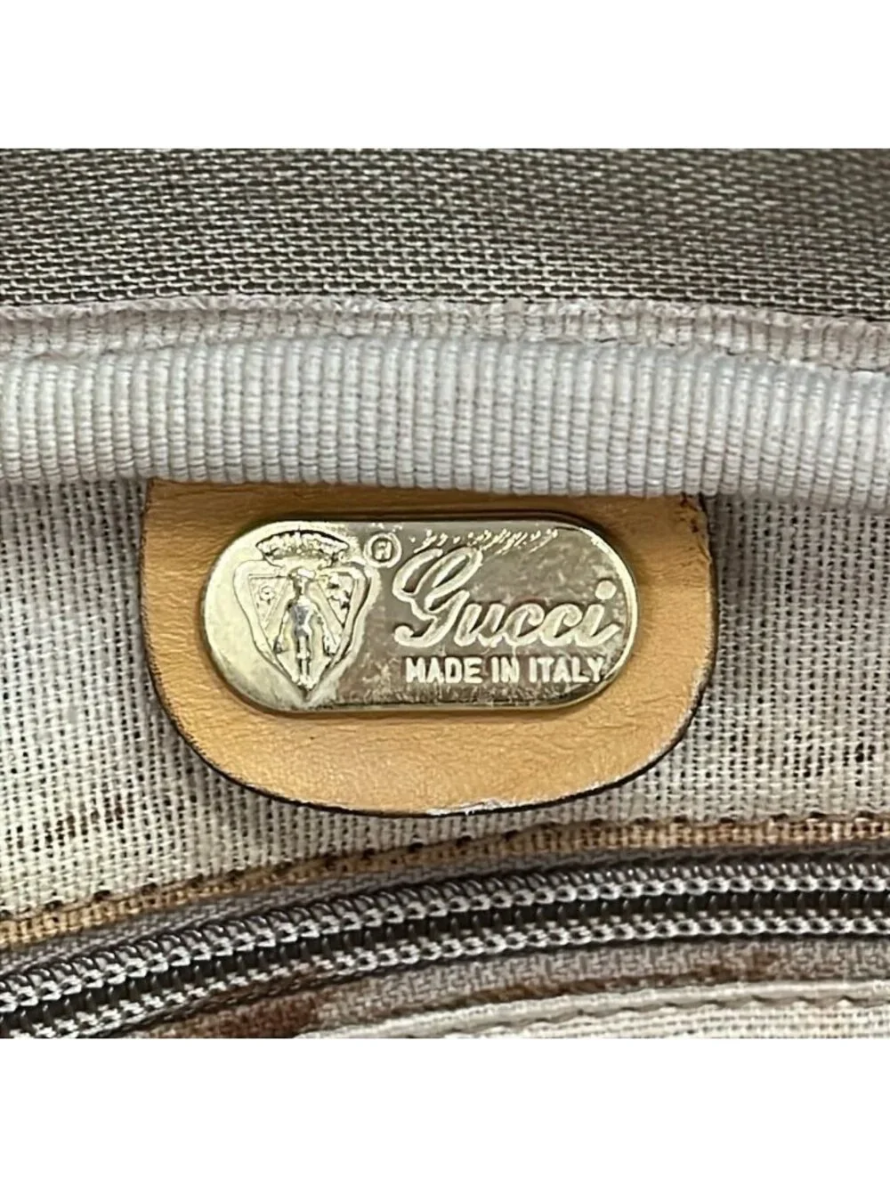 Gucci Boston Bag Vintage Micro GG Sherry Brown Light Multi Leather